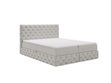 Boxspringbett mit Bettkasten 160x200 Canolo Hellgrau