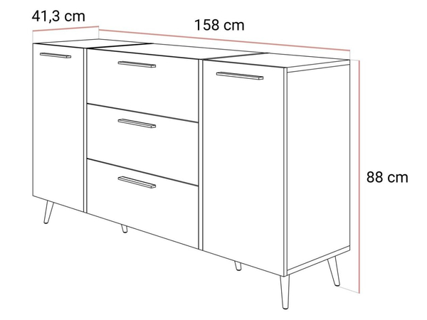 Wohnzimmer-Set im Glamour-Stil Lunelie Kaschmir