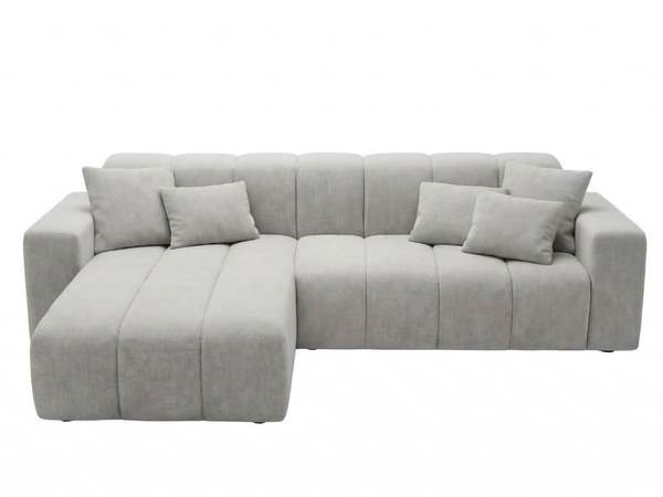 Ecksofa L-Form Links Nork Grau