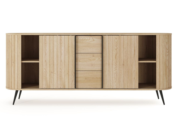Schiebetüren-Kommode 200 cm Passione Eiche Cremona