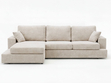 Ecksofa L-Form fürs Wohnzimmer Nesto Links Beige