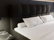 Boxspringbett mit Bettkasten 160x200 Alicante Schwarz