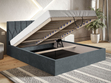 Polsterbett mit Bettkasten und Lattenrost 120x200 Gaja Dunkelblau