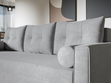 Schlafsofa mit Bettfunktion und Bettkasten Pori Grau