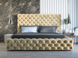 Polsterbett mit Bettkasten und Lattenrost 160x200 Heaven Beige