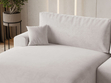 Ecksofa L-Form mit Schlaffunktion und Bettkasten Serene Links Grau