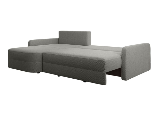 Ecksofa L-Form mit Schlaffunktion und Bettkasten Arvento Grau