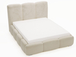 Polsterbett mit Bettkasten und Lattenrost 140x200 Bubble Beige