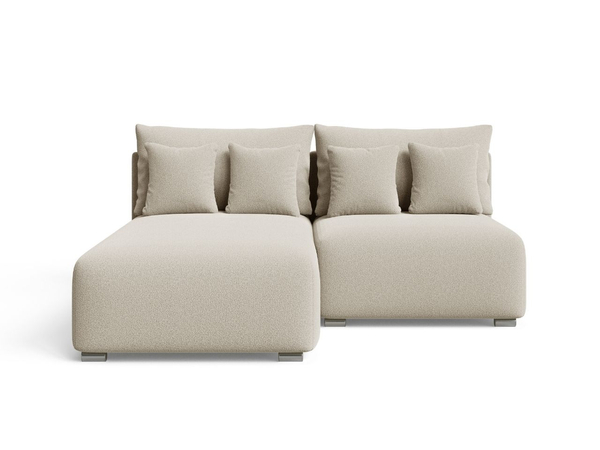 Ecksofa L-Form Links mit Schlaffunktion und Bettkasten Ronni Beige