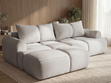 Ecksofa L-Form Links mit Schlaffunktion und Bettkasten Bonno Grau
