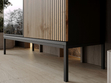 Vitrinenschrank mit Led Deo 126 cm Schwarz, EIche Wotan