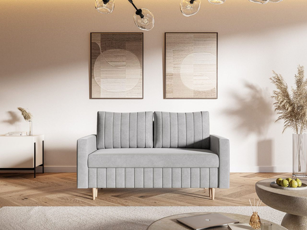 Schlafsofa mit Bettfunktion und Bettkasten Castelo Grau