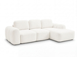 Ecksofa L-Form mit Schlaffunktion und Bettkasten Avelin Rechts Creme