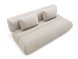 Schlafsofa mit verstellbarer Rückenlehne, Schlaffunktion und Bettkasten Figo Beige