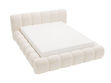 Polsterbett mit Bettkasten und Lattenrost 140x200 Doria Creme