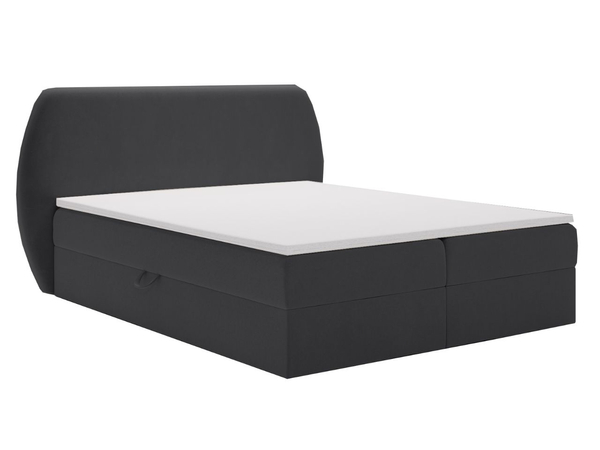 Boxspringbett mit Bettkasten 120x200 Bogota Schwarz