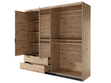 Drehtürenschrank mit Spiegel 220 cm Turia Artisan Eiche, Anthrazit