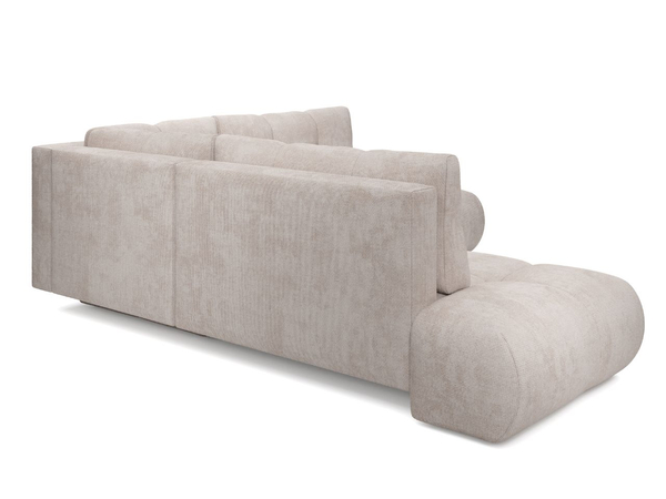 Ecksofa mit Schlaffunktion und Bettkasten Links Kair Beige