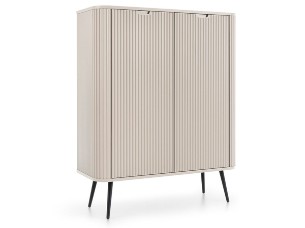 Türkommode Viva Beige auf Schwarzen Beinen