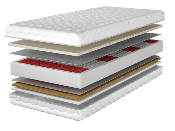 Taschenfederkernmatratze Multipocket mit Latexschaum und Kokosmatte Nuvia 180x200