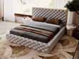 Polsterbett mit Bettkasten und Lattenrost 160x200 Wave Grau