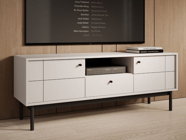 TV-Lowboard mit Schublade und Türen Julio Cashmere