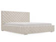 Polsterbett mit Bettkasten und Lattenrost 140x200 Astra Beige
