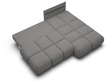 Ecksofa mit Schlaffunktion und Bettkasten Rechts Milet Grau