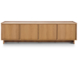 Dreitüriges TV-Lowboard 195 cm für Wohnzimmer Azumi Karamell Eiche