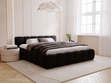Polsterbett mit Bettkasten und Lattenrost 160x200 Cloud Low Schwarz