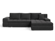 Ecksofa L-Form mit Schlaffunktion und Bettkasten Sonia Schwarz