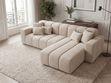 Ecksofa L-Form Rechts Nork Beige