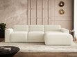 Ecksofa L-Form Rechts Lavia Bouclé-Stoff Hellbeige