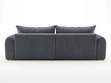 Ecksofa L-Form Links mit Schlaffunktion und Bettkasten Bonno Dunkelgrau