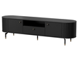 Möbel-Set für Wohnzimmer Soria Schwarz mat