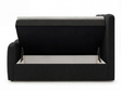 Boxspringbett mit Bettkasten 120x200 Campi Schwarz