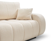 Schlafsofa mit Bettfunktion und Bettkasten Adoro Hellbeige