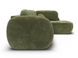 Ecksofa mit Schlaffunktion und Bettkasten Rechts Carino Grün