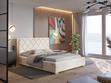 Polsterbett mit Bettkasten und Lattenrost 120x200 Taranto Beige