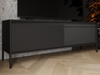 TV-Lowboard mit Türen 153 cm Sorano Schwarz