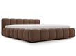 Polsterbett mit Bettkasten und Lattenrost 200x200 Cloud Low Braun