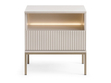 Nachtschrank mit Schublade und Led Deo Kaschmir
