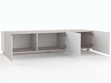 Set mit zwei TV-Lowboard mit Türen 150 cm Kioto Cashmere