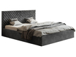 Polsterbett mit Bettkasten und Lattenrost 160x200 Esma  Dunkelgrau