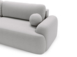 Ecksofa L-Form Links mit Schlaffunktion und Bettkasten Aurio Grau