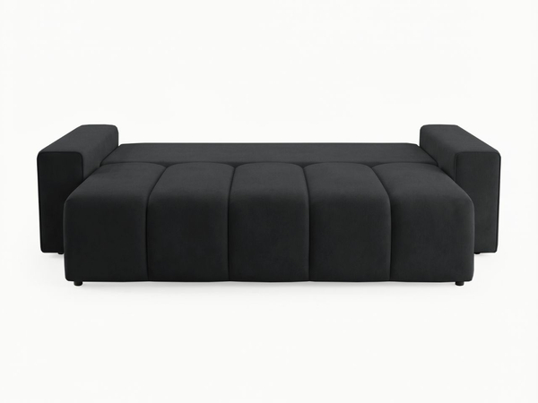 Schlafsofa mit Bettfunktion und Bettkasten Miro Schwarz