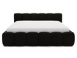 Polsterbett mit Bettkasten und Lattenrost 140x200 Cloud Low Schwarz