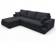 Ecksofa L-Form fürs Wohnzimmer Nesto Links Schwarz