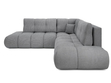 Ecksofa mit Schlaffunktion und Bettkasten Links Kair Grau