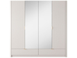 Kleiderschrank mit Spiegel Latina Beige
